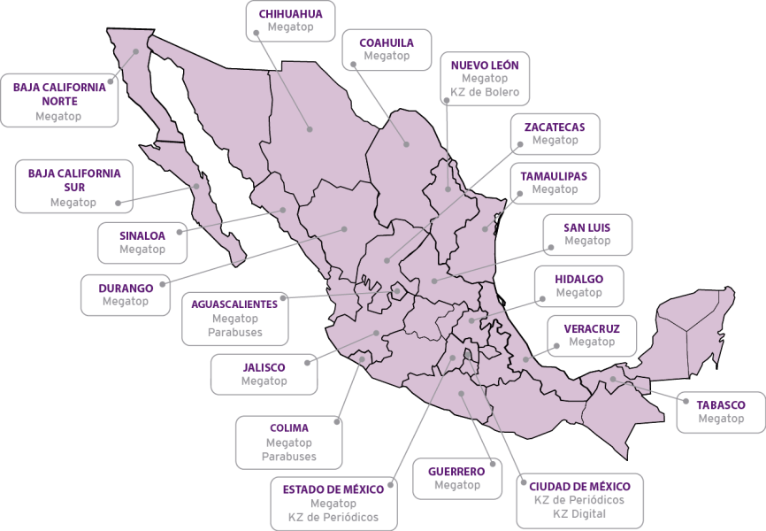 MAPA MEXICO COBERTURA 2024